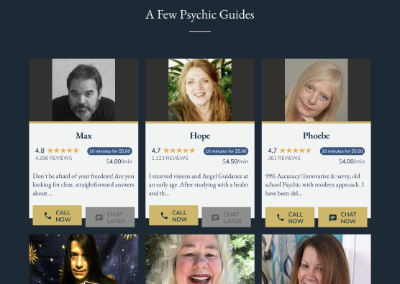 PsychicCenter Desktop Site